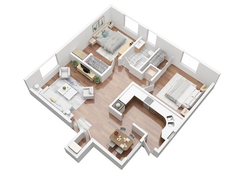 2 bedroom apartment for rent in Ladera California